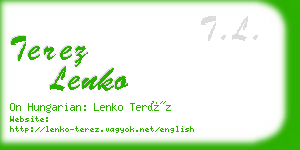 terez lenko business card